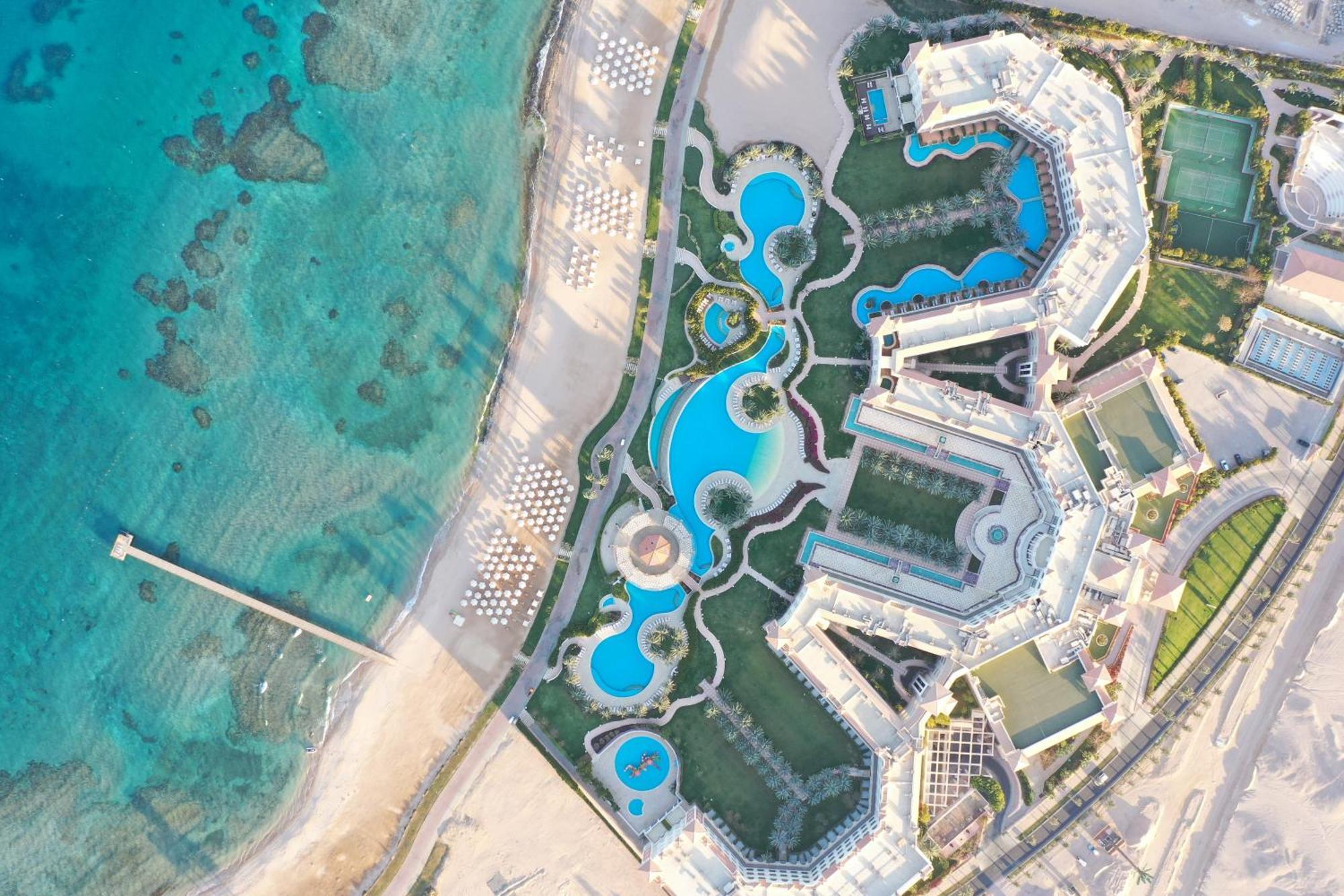 Baron Palace Sahl Hasheesh Hurghada Buitenkant foto Aerial view of the resort